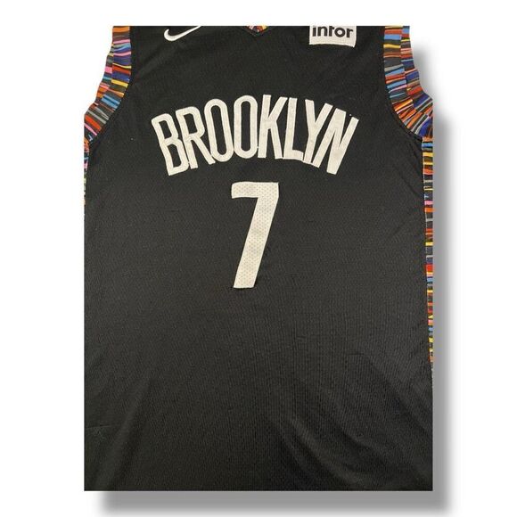 Kevin Durant Brooklyn Nets Nike Biggie Basketball Jersey Swingman 52 Large - Picture 3 of 7